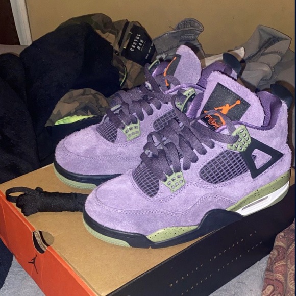 Jordan Other - Jordan 4s, good condition, men’s shoes, size 8.5, color purple, Jordan sneakers